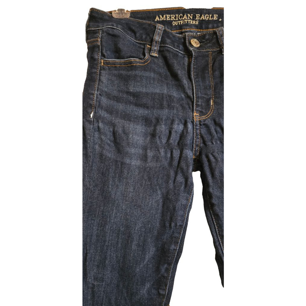Women's American Eagle Jeans 4 Short Hi-Rise Jegging Super Super Stretch X Star - Picture 4 of 10